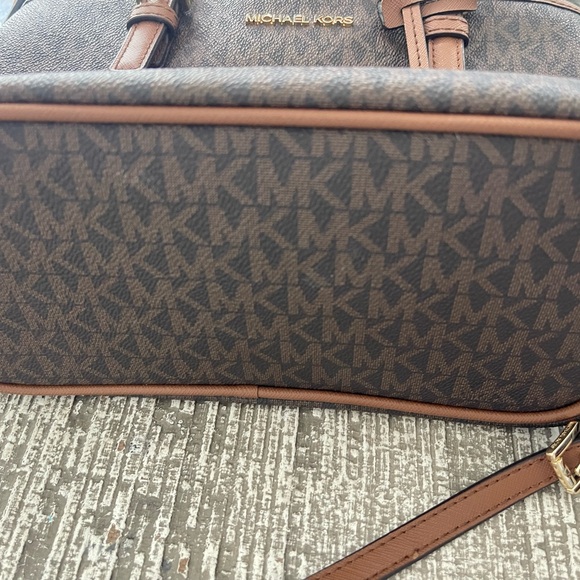 Michael Kors Chocolate Monogram Satchel - Picture 10 of 10